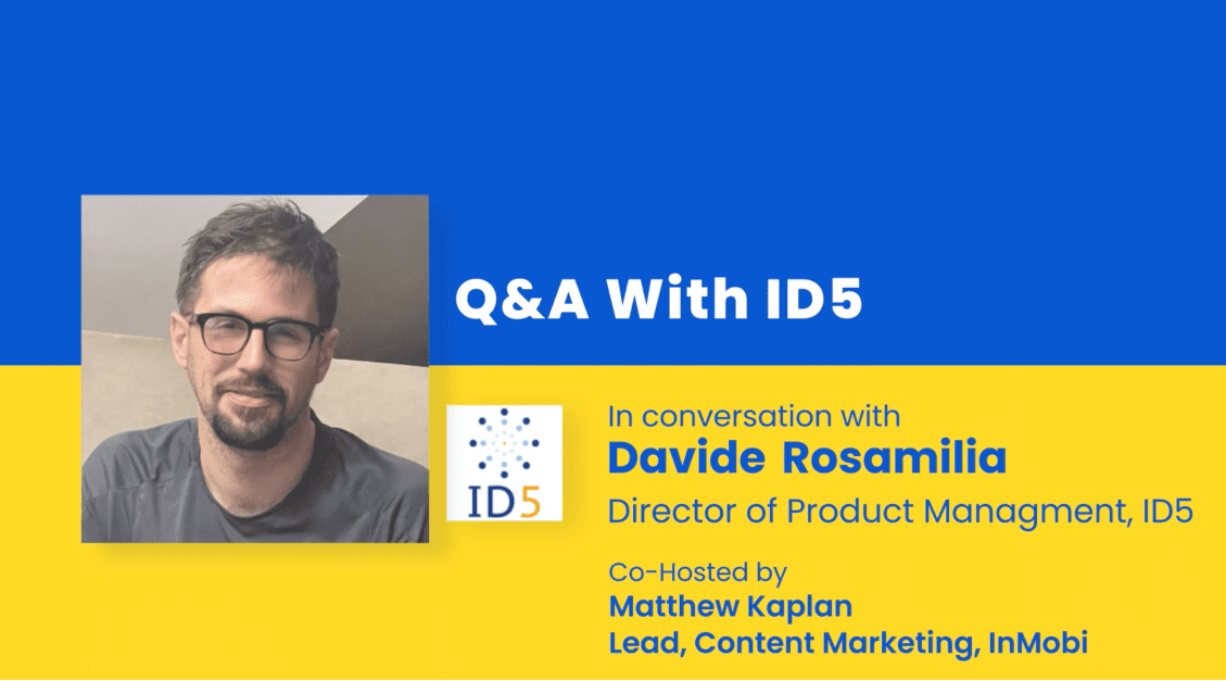 Charting The Evolution of Digital Advertising identity: Q&A With ID5’s Davide Rosamilia 
