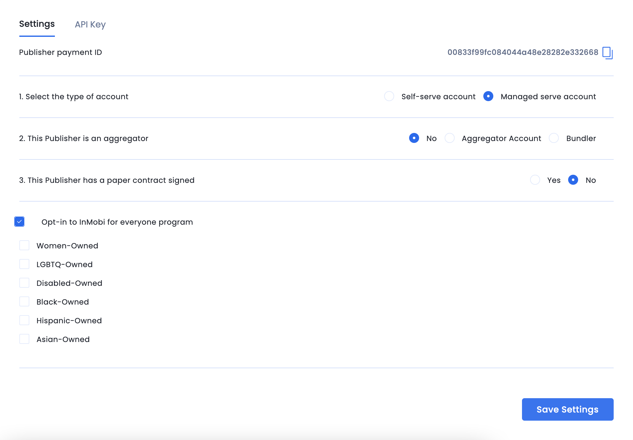 InMobi Publisher Customer Interface