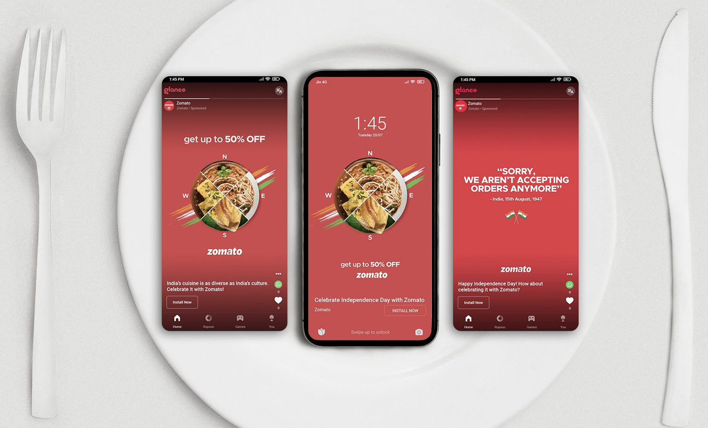 Zomato Delivers a Treat of a Campaign for Foodies on Glance